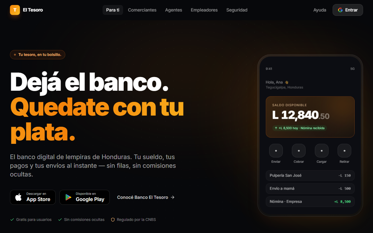 Banco El Tesoro — LATAM Stablecoin Neobank